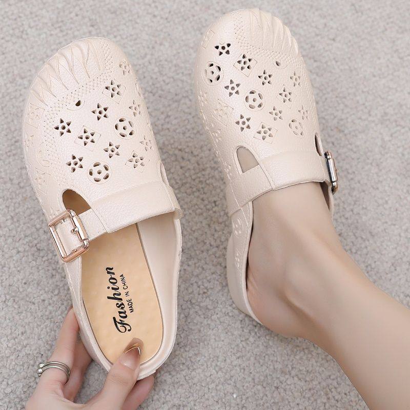 拖鞋女2025夏季时尚包头拖休闲软底防滑耐磨轻便百搭仙女风凉拖女,女鞋,一字拖,淘宝优惠券,粉丝福利购,淘宝优惠卷