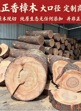 香樟木圆木片DIY绘画装饰底座