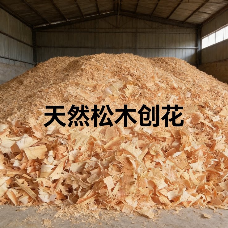 天然松木杂木刨花木屑工厂直销原木纤维香薰香料原料宠物垫料发酵