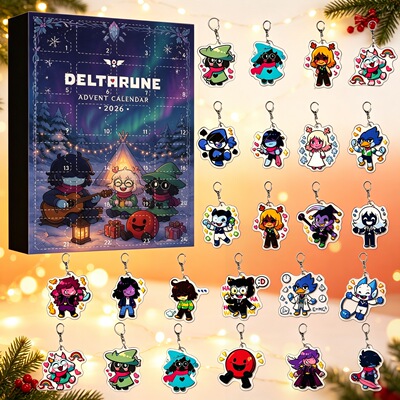 三角符文 Deltarune Advent Calendar 24pcs 钥匙扣盲盒 圣诞日历