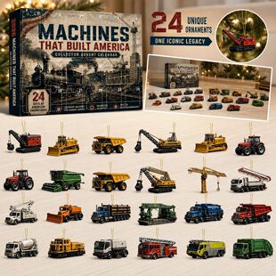 Machines That Built America 降临日历盲盒 工程车圣诞树挂饰