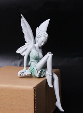 外贸Fairy Statue树脂工艺品花仙子园林摆件图雷手工妖精