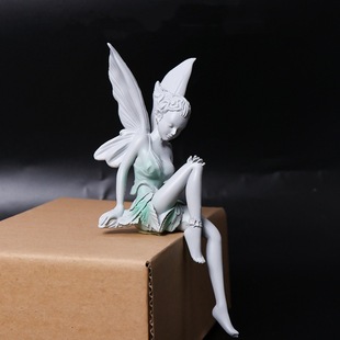 外贸Fairy Statue树脂工艺品花仙子园林摆件图雷手工妖精