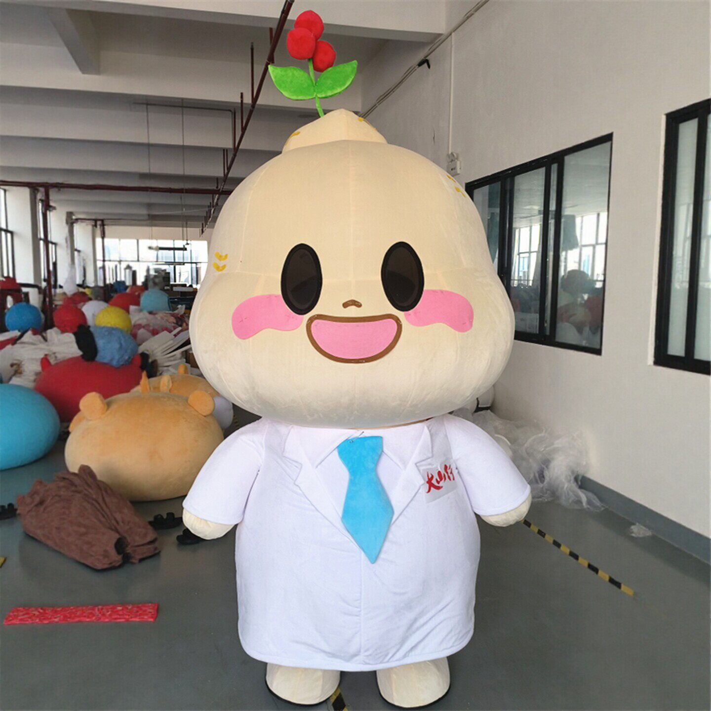 定制动漫充气模国博士枸杞人参娃COSPLAY配件/