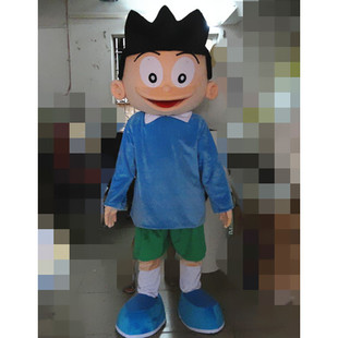 定做动漫机器猫动画大雄一家道具小夫COS卡通人偶衣服装巡演服布