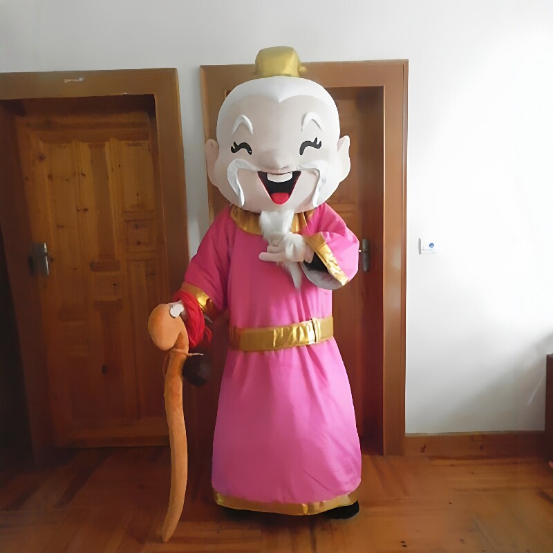 定制动漫神话姻缘月下老人神仙卡通人偶人穿装扮巡演出布偶衣服装图片