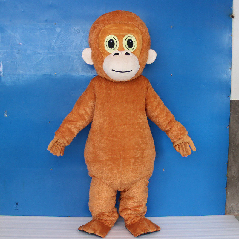 定制动漫小猴子动画毛绒行走大猩猩狒狒巡演出卡通人偶布偶装扮服