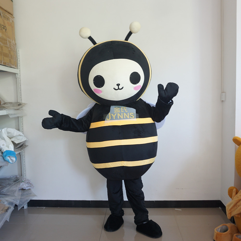 动漫幼儿园活动宣传小黑蜜蜂黄蜂马蜂装扮巡演出卡通人偶衣服定制
