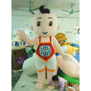 定做动漫善财童子成活动金童宝宝道具肚兜福娃娃卡通人偶衣服装巡