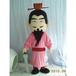 定做动漫三国古刘关张刘备张翼德活动演卡通人偶衣服装巡演服布偶