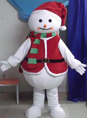定制动漫网红活模型COS帽子圣诞雪卡通人偶衣服装巡演服布偶玩偶
