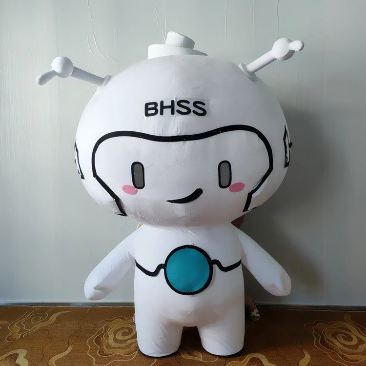 定制充气动画款机器人人穿毛绒表演出巡演卡通人偶布偶装扮衣服装