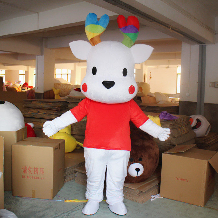 定制动漫麋鹿小鹿cos活动驯鹿人穿公仔梅花鹿演出巡演卡通人偶服