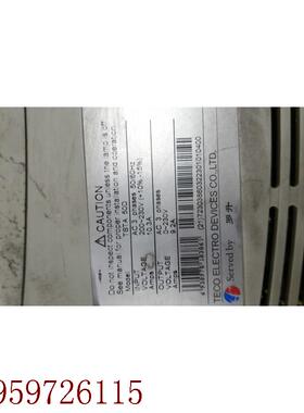 议价产品TSTA50D 东元伺服驱动器 成色漂亮 保修3个月 议价