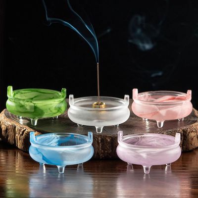庭野堂琉璃三足家居香炉家用室内熏香炉线香檀香炉香薰炉香炉摆件