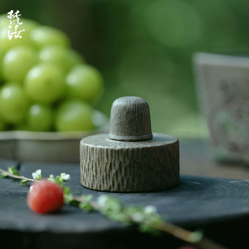 梵汝 纯手工文天日式酒精灯家用加热煮茶温茶炉燃料罐茶道配件