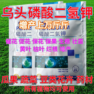乌头磷酸二氢钾果树蔬菜花卉开花专用肥料催花保果生根壮苗叶面肥