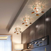 客厅射灯筒灯创意设计天花灯水晶过道灯走廊灯嵌入式 孔灯 家用暗装