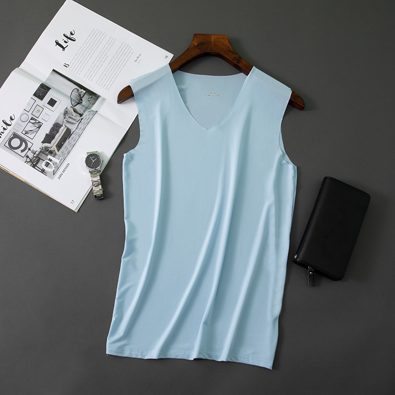 冰丝无痕跑步健身运动透气潮背心