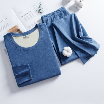 长袖男士修身德绒双色双面磨绒