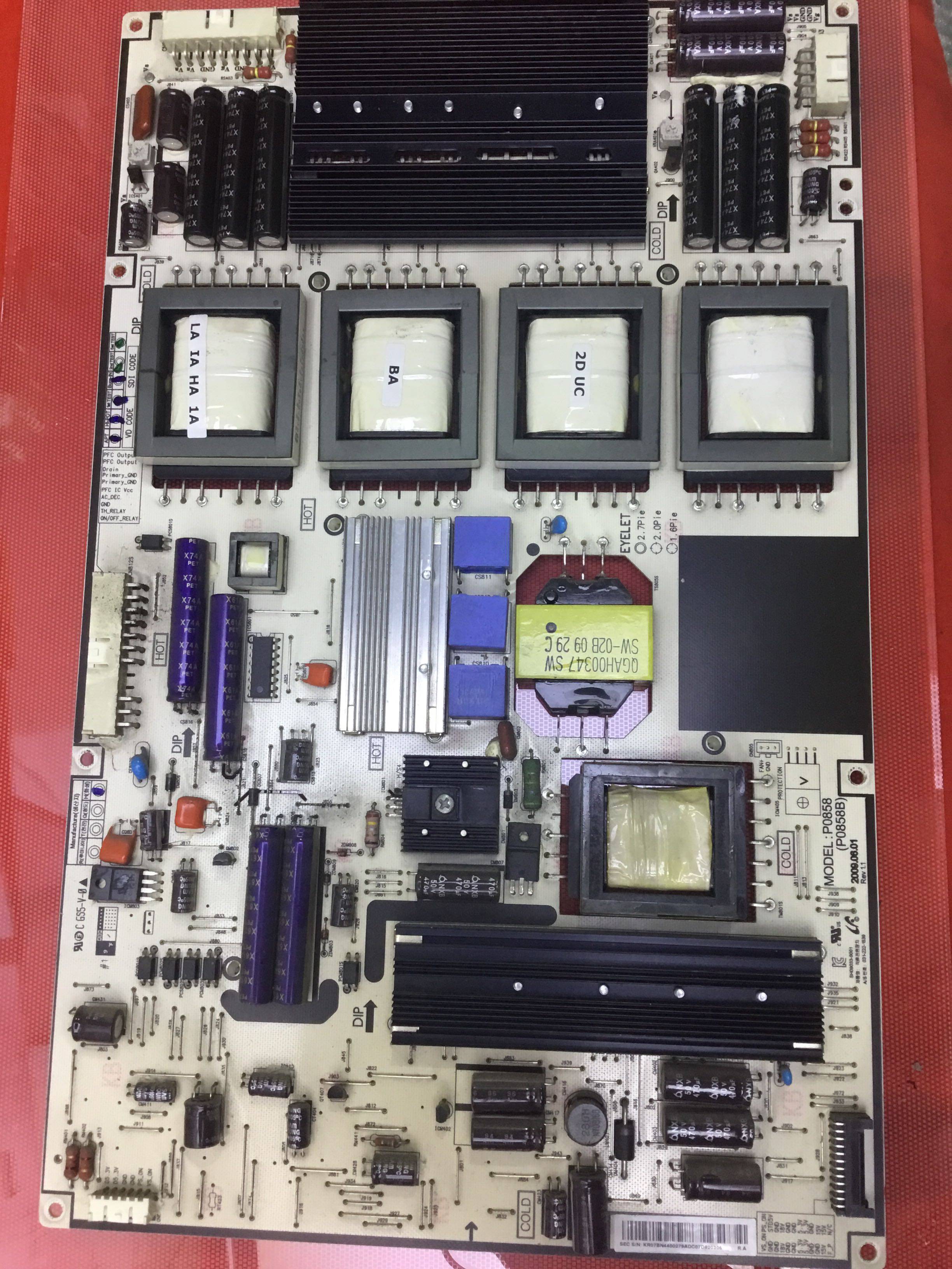 原装三星PS58B850Y1F电源板P0858 BN44-00279A LJ44-00177A