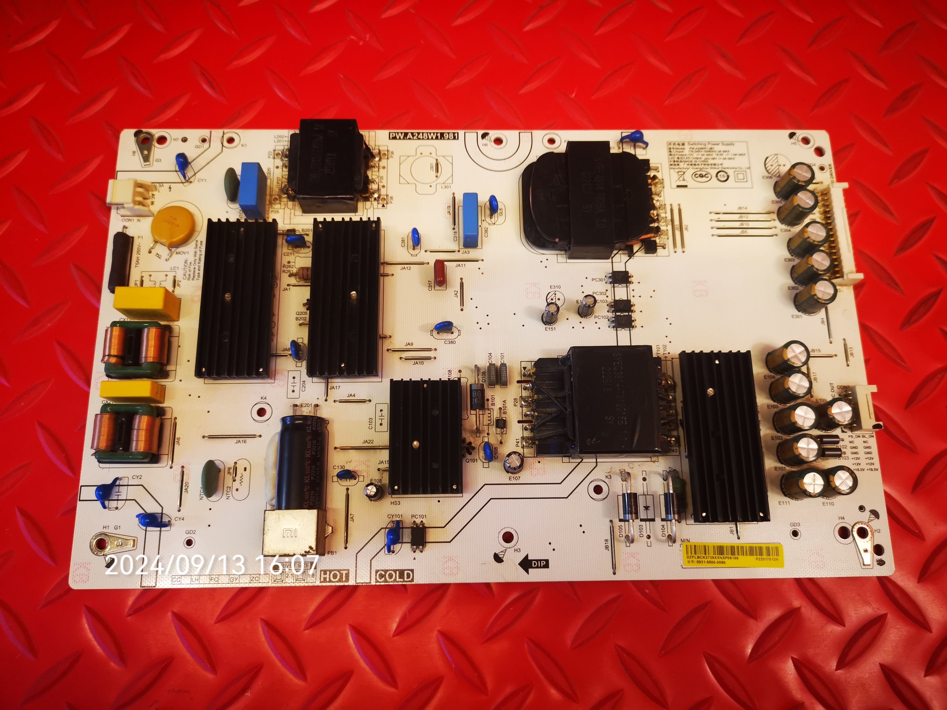 原装拆机 小米 L65M9-SP 电源板 PW.A248W1.981 测好发