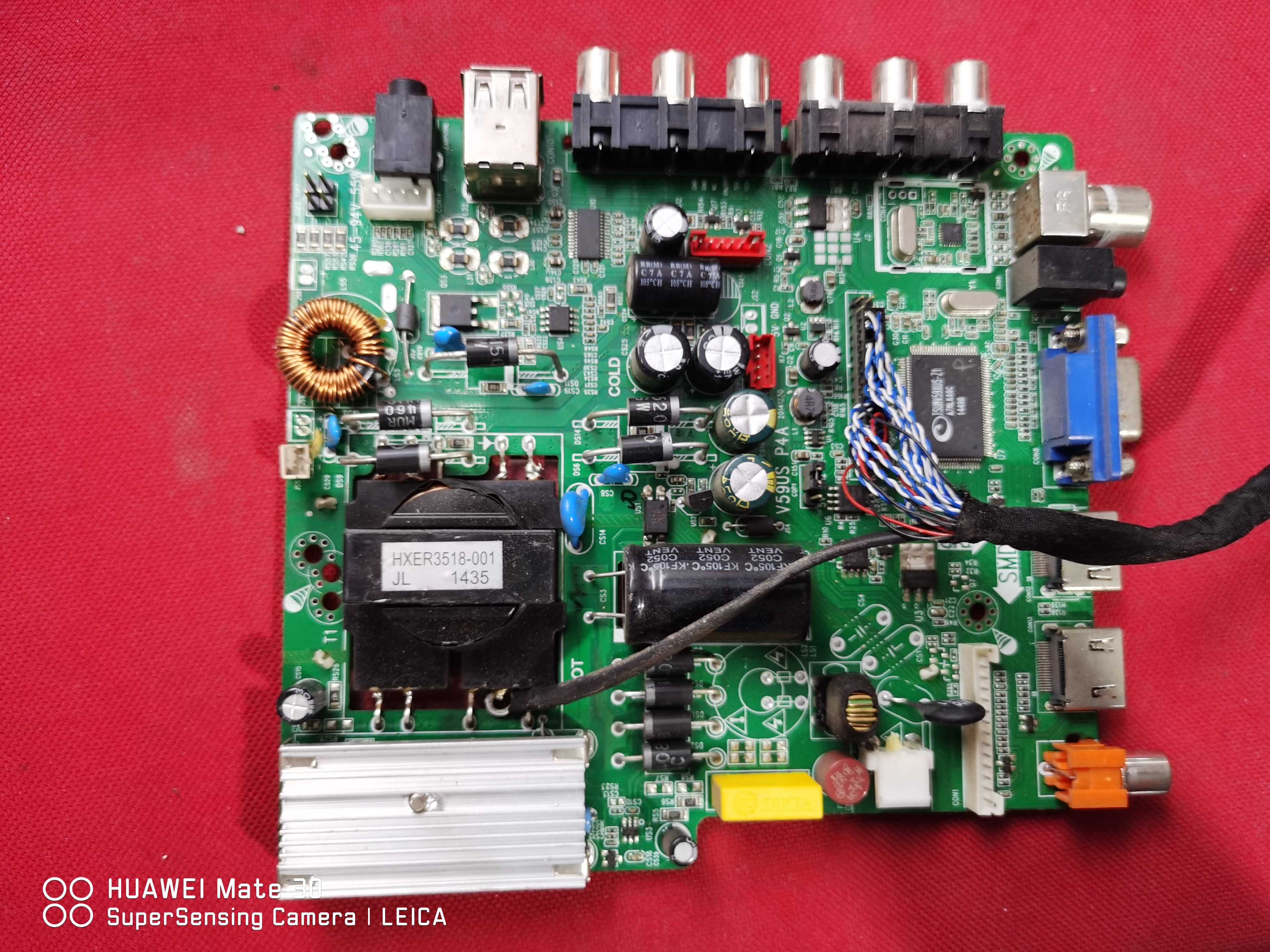 杂牌液晶电视配件  三合一主板V59US P4A配屏不祥