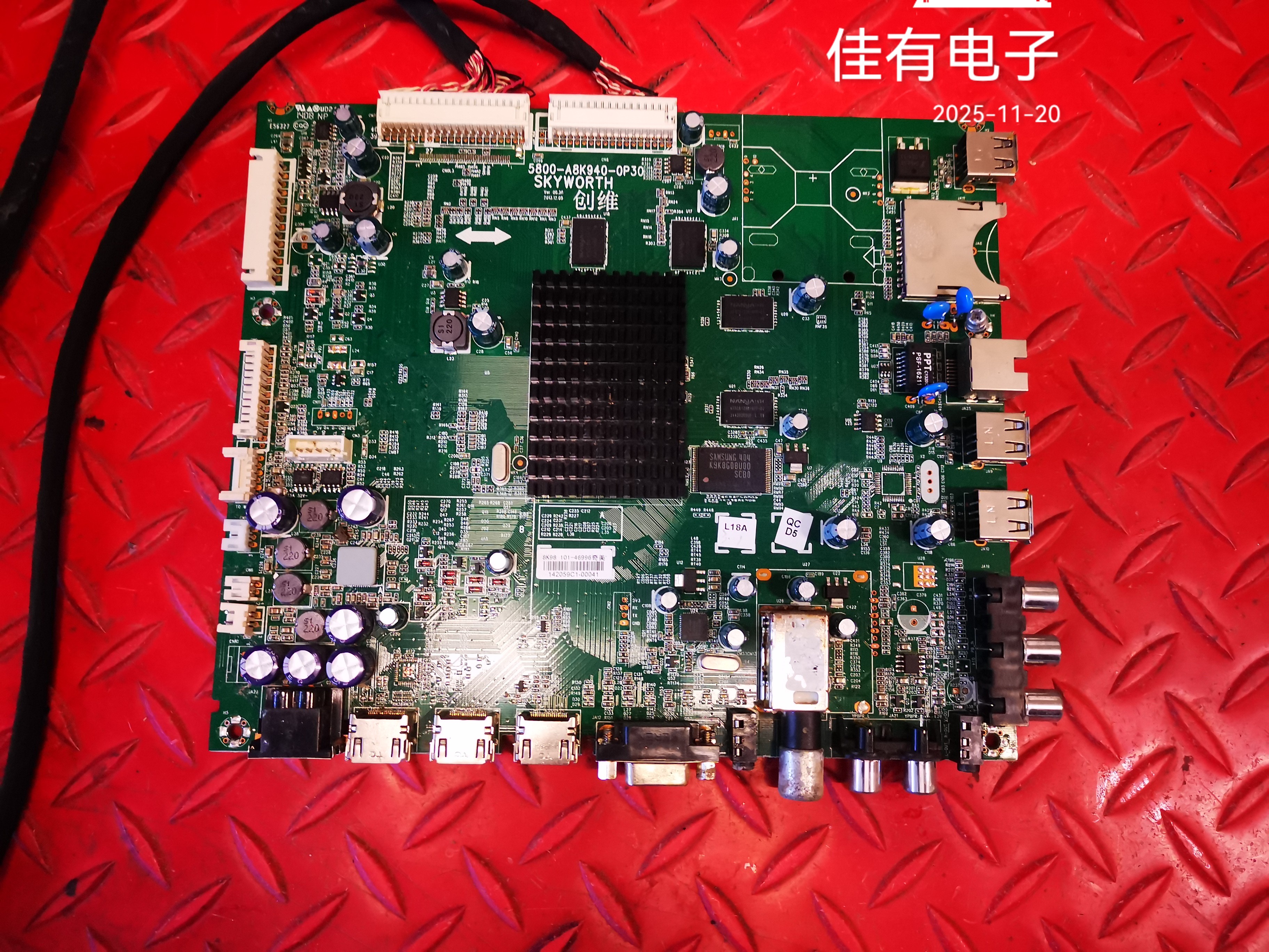 原装创维65E810U主板5800-A8K940-0P30配屏V650DK1-LS1