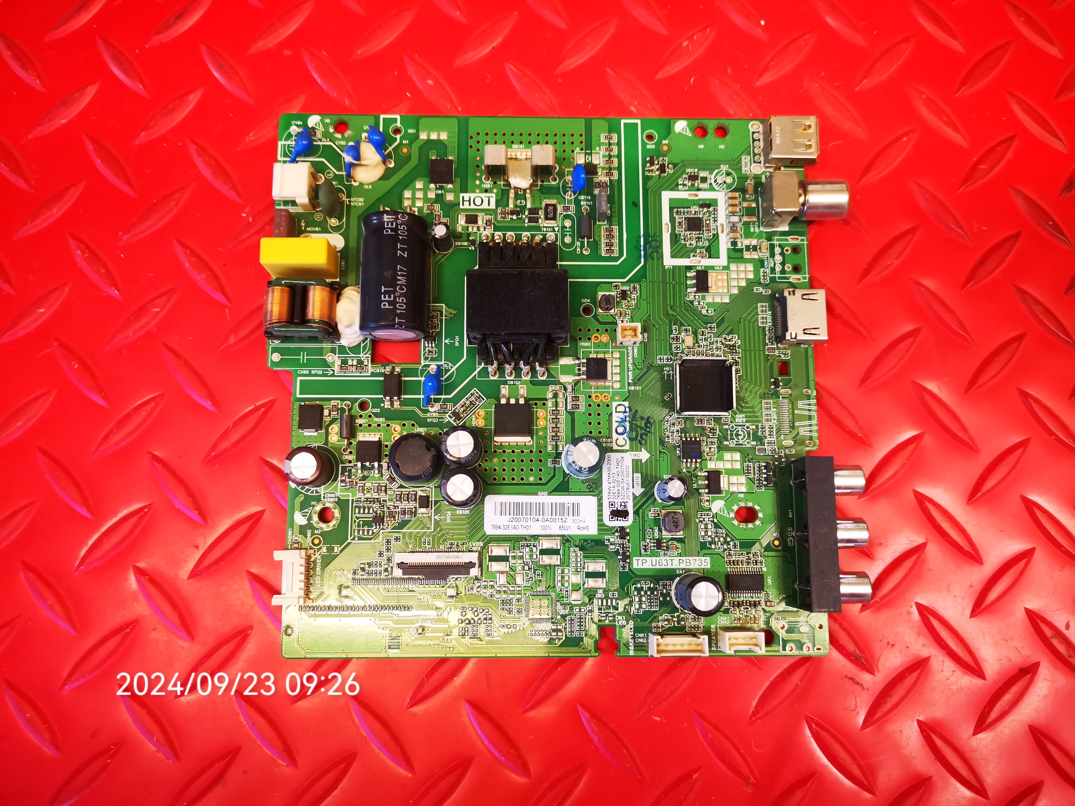 原装创维32X3主板TP.U63T.PB735屏PT320AT02-1 RDL320HV HN0-003