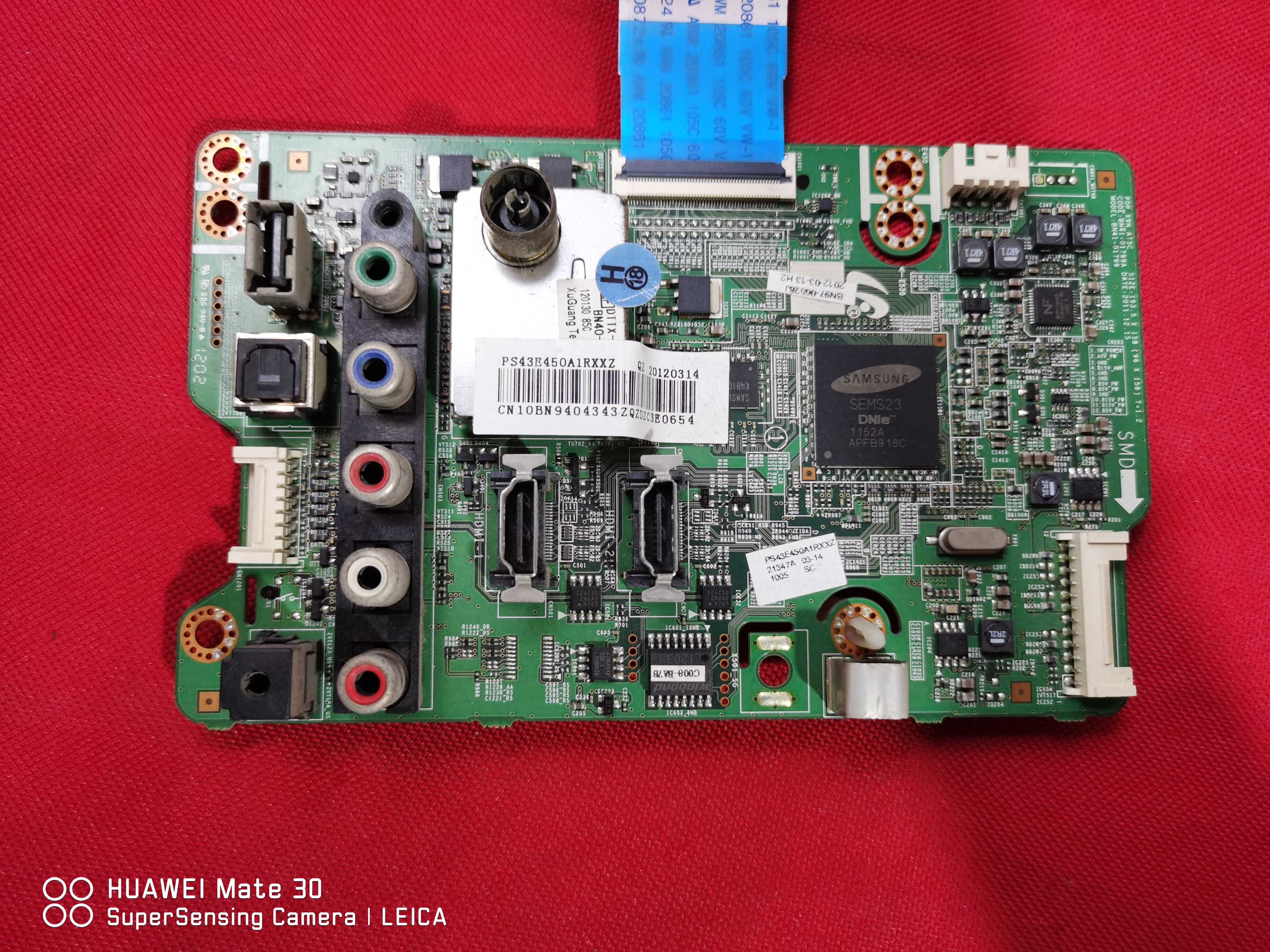 三星 PS43E450A1R 等离子电视主板 BN41-01799A 屏S43AX-YB01