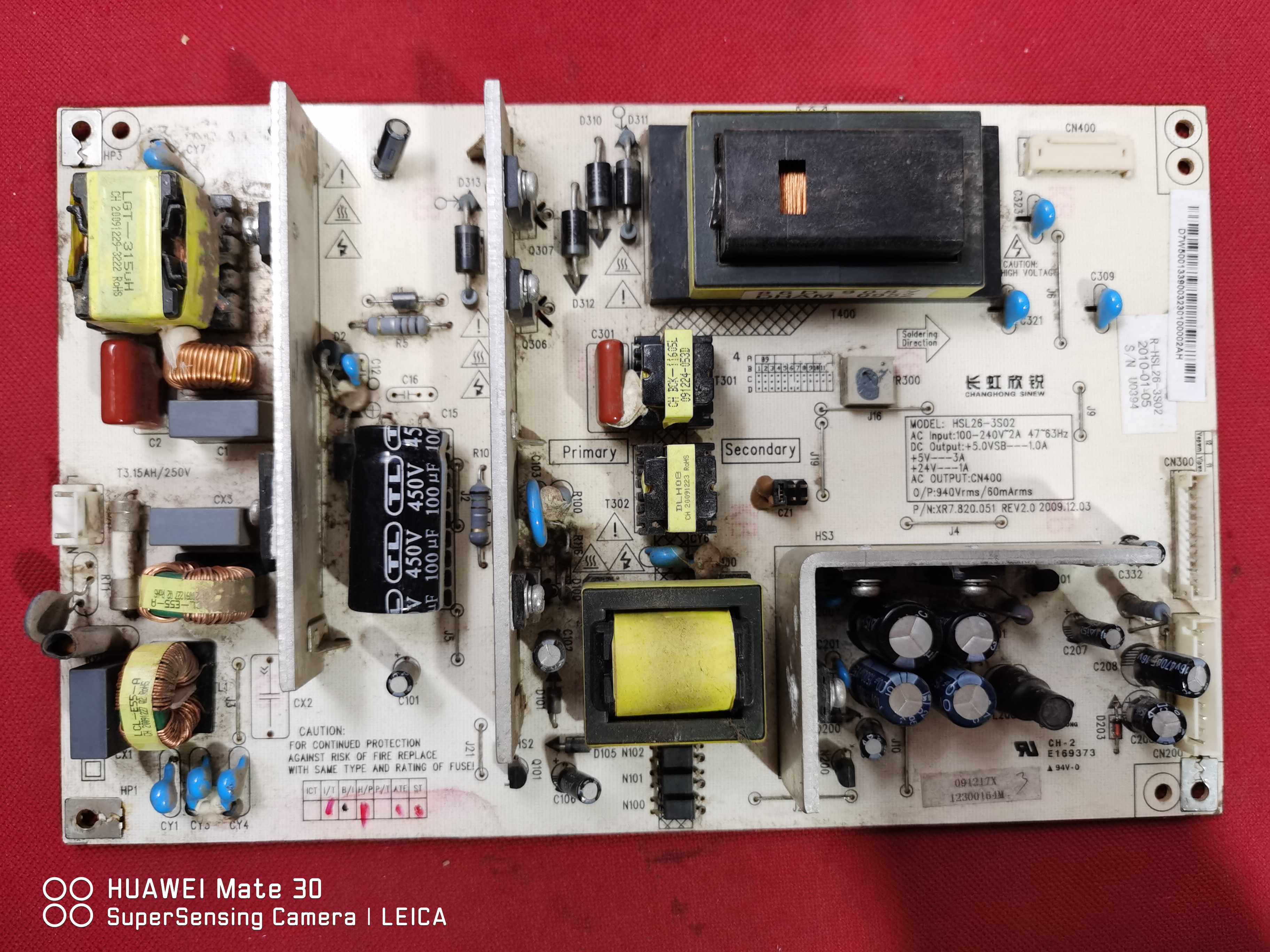 原装长虹LT26720X 26寸电源板 R-HSL26-3S02 XR7.820.051