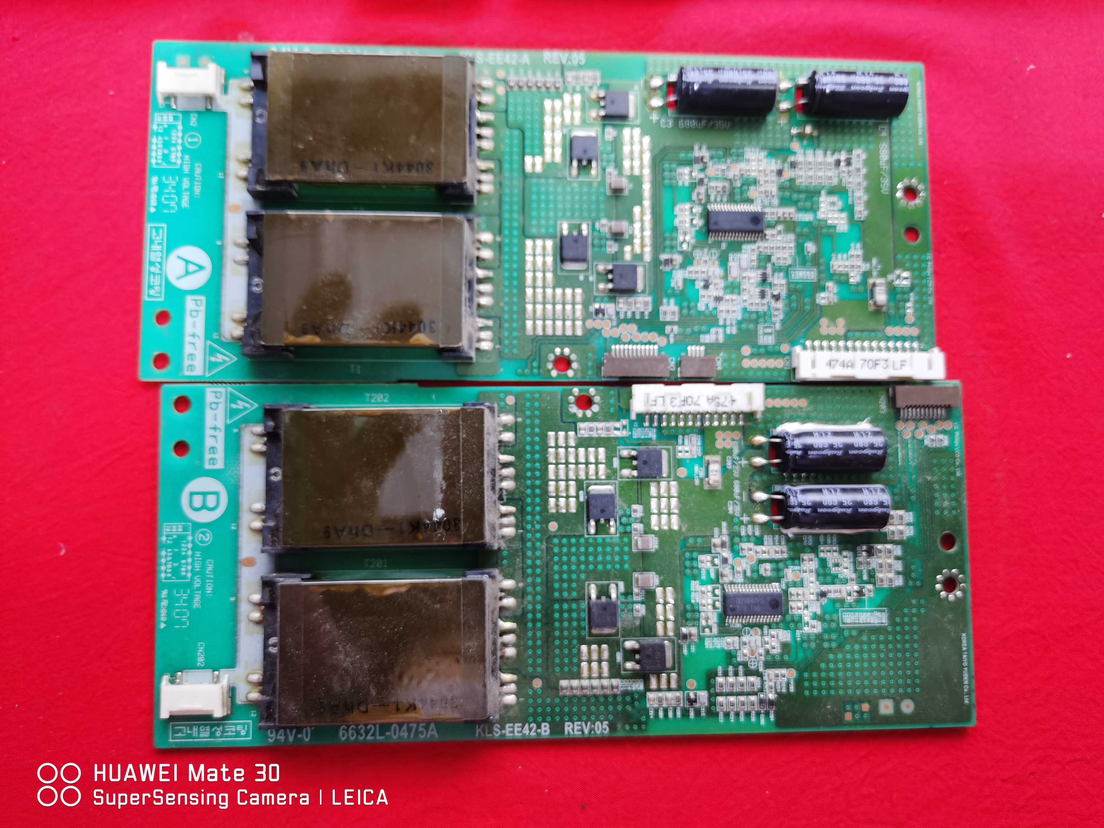 日立L42X101C原装高压板6632L-0474A/0475A KLS-EE42-A/B实拍