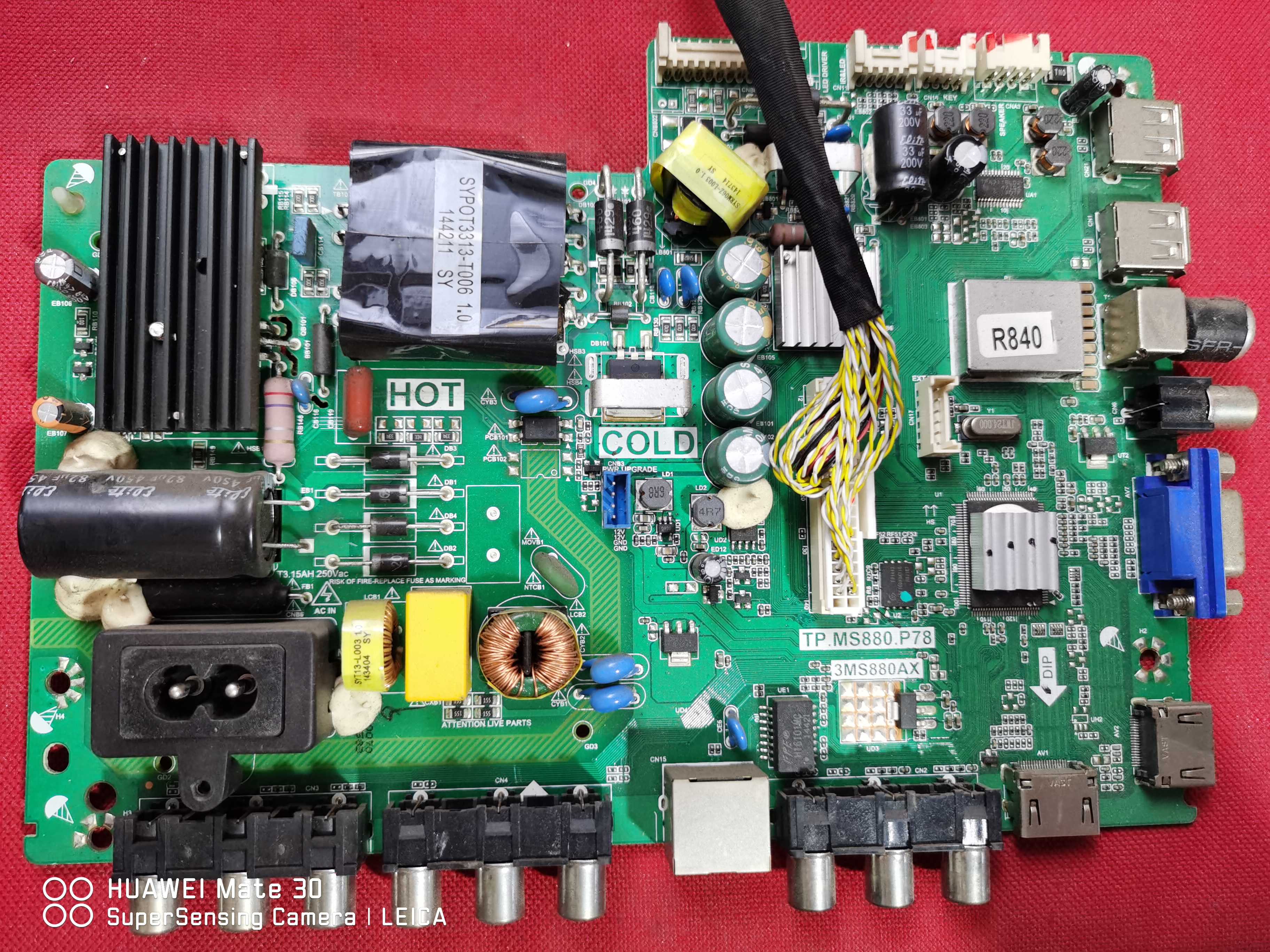 黑插 TCL 42E10 主板TP.MS880.P78 3MS880AX屏LVF420AUDX