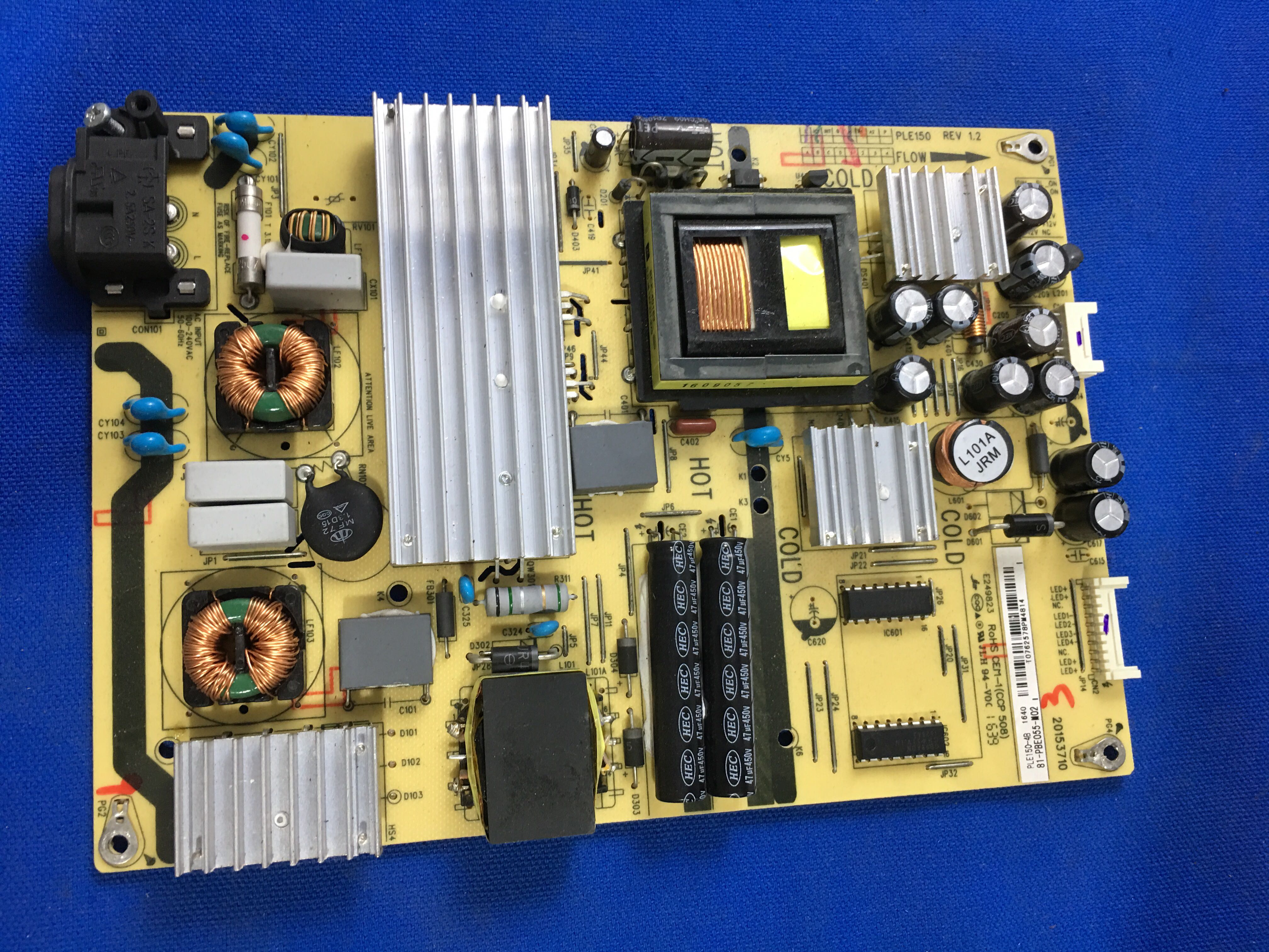 原装TCL D50A810电源板 PLE150-4B 81-PBE055-M02 PLE150-4A