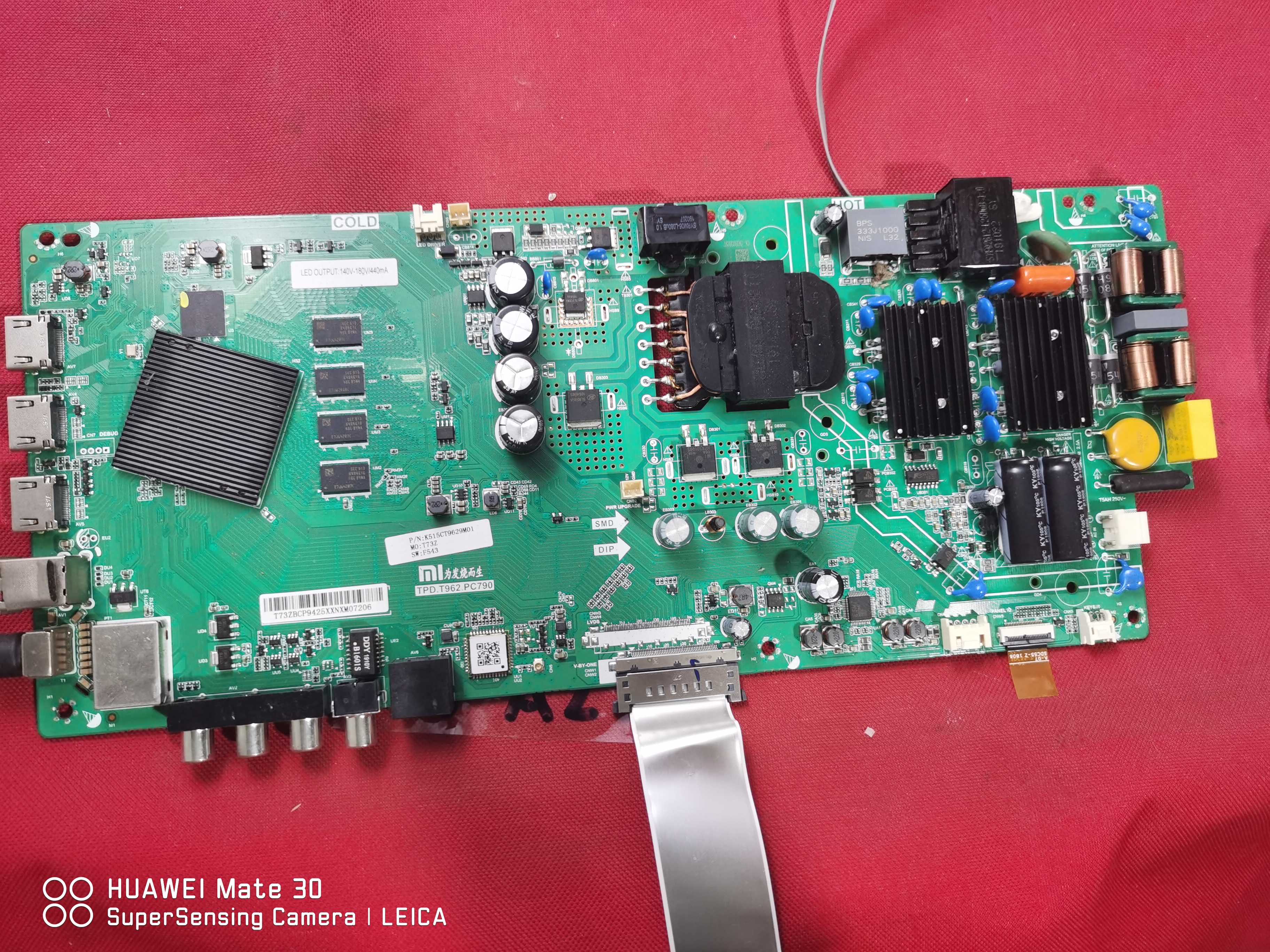 原装小米L55M5-AZ电视主板TPD.T962.PC790屏MUTV556G送屏线