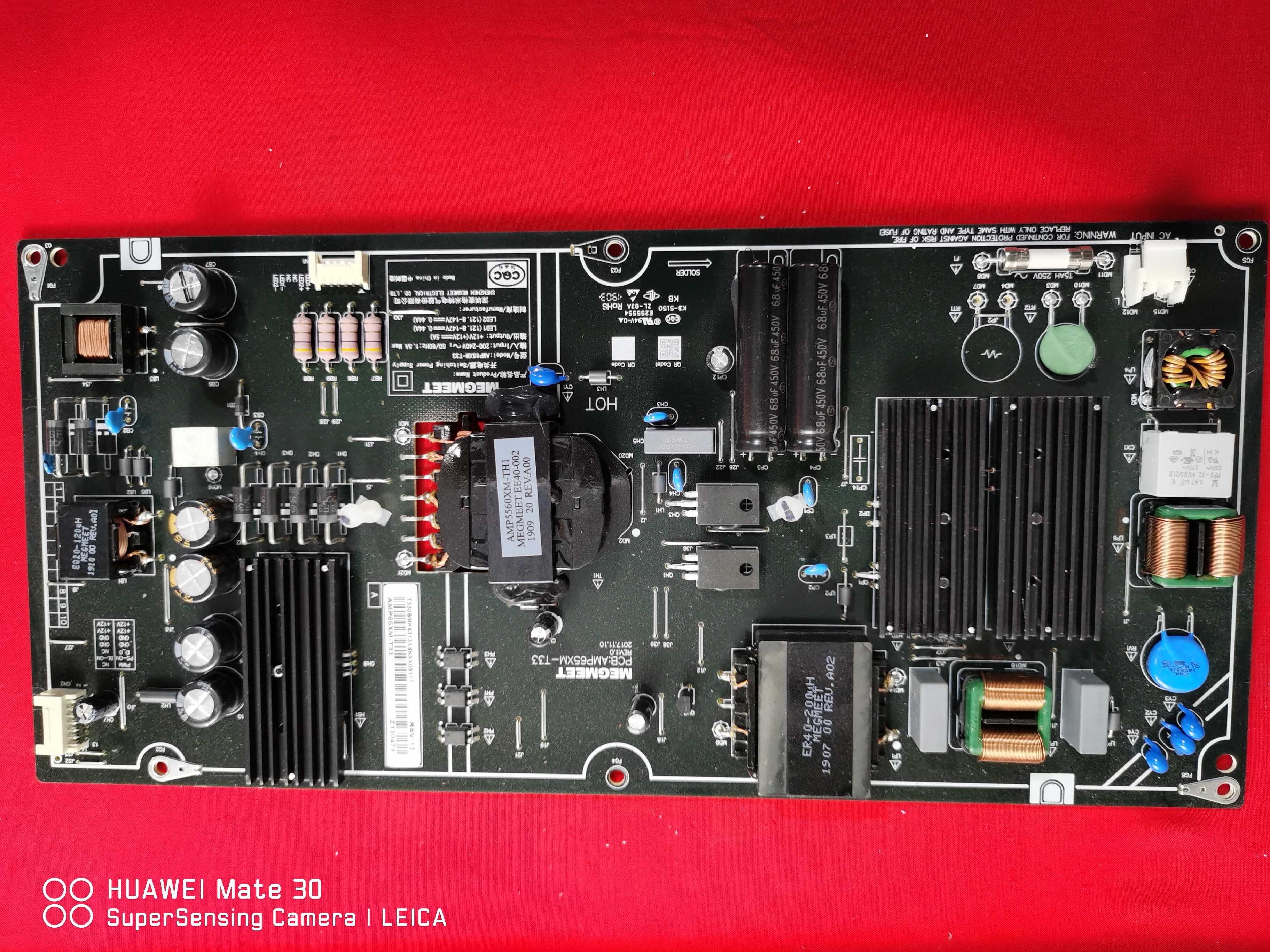 原装拆机 小米L65M5-AD 电源板 AMP65XM-T33 实物图