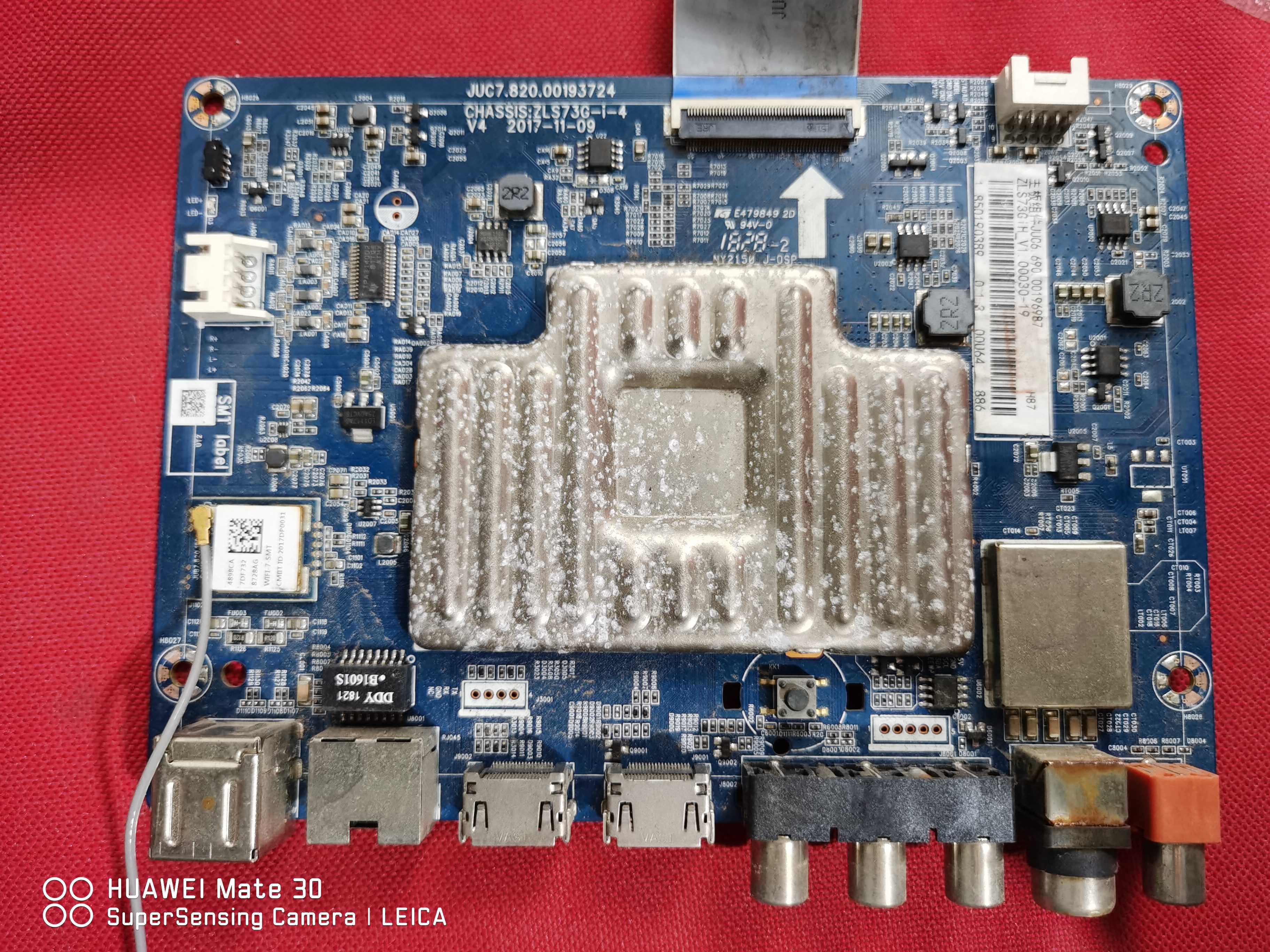 原装长虹55U1 主板 JUC7.820.00193724 配屏C550U17-E3-H-(3)
