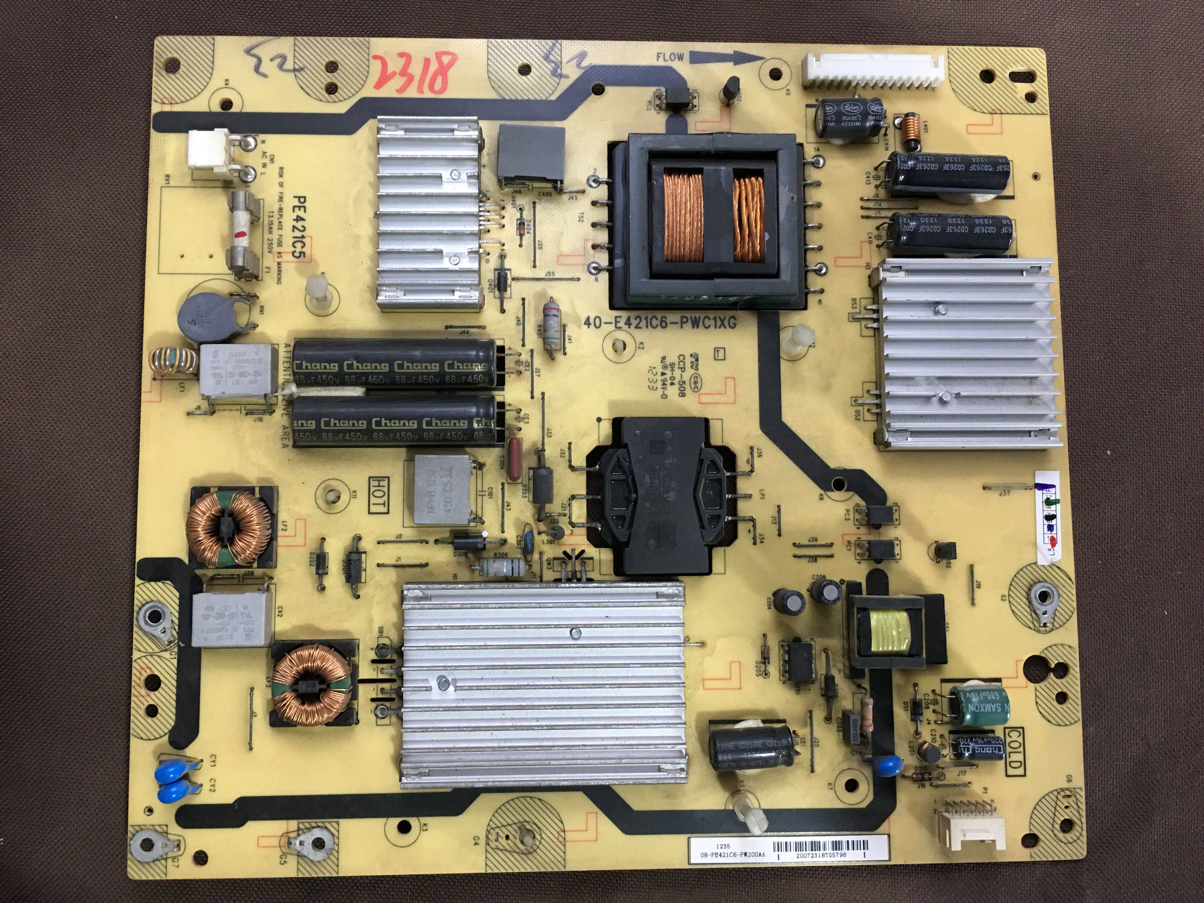 原装TCL L39E5090-3D电源板40-E421C6-PWC1XG 08-PE421C6-PW200AA