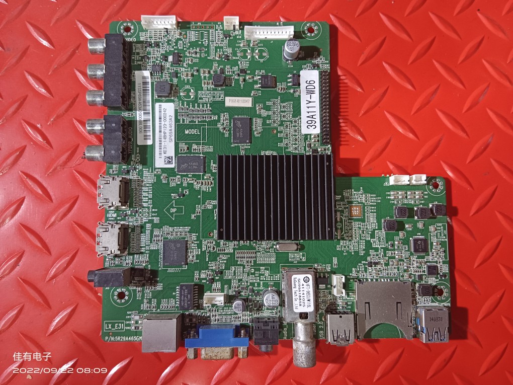 现货 原装联想39A11Y液晶电视驱动主板 5R29A465GM 屏 K390WD6