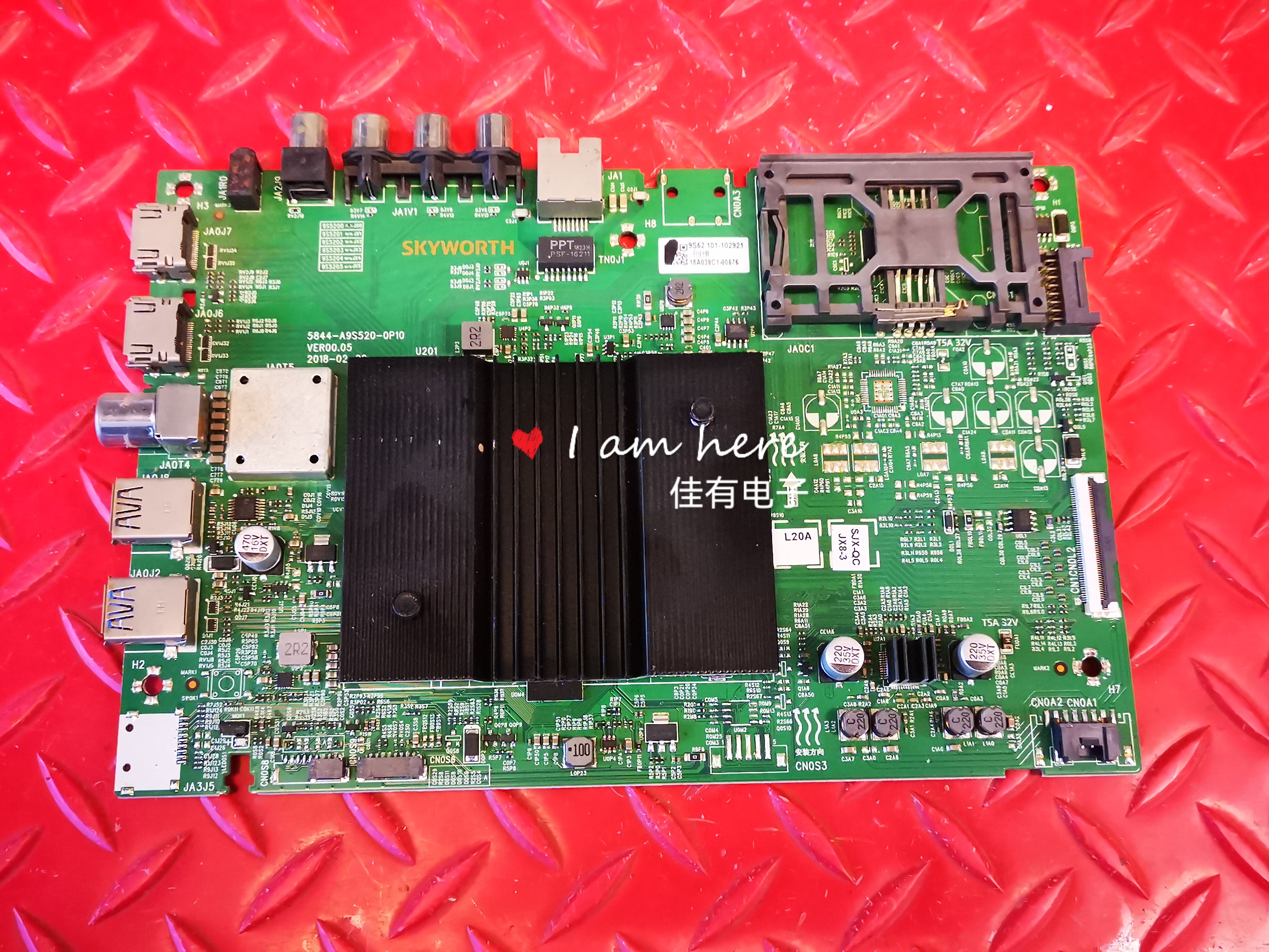 创维55H8M电视机主板5844-A9S520-0P10屏REL550WY(LD0-E0F)
