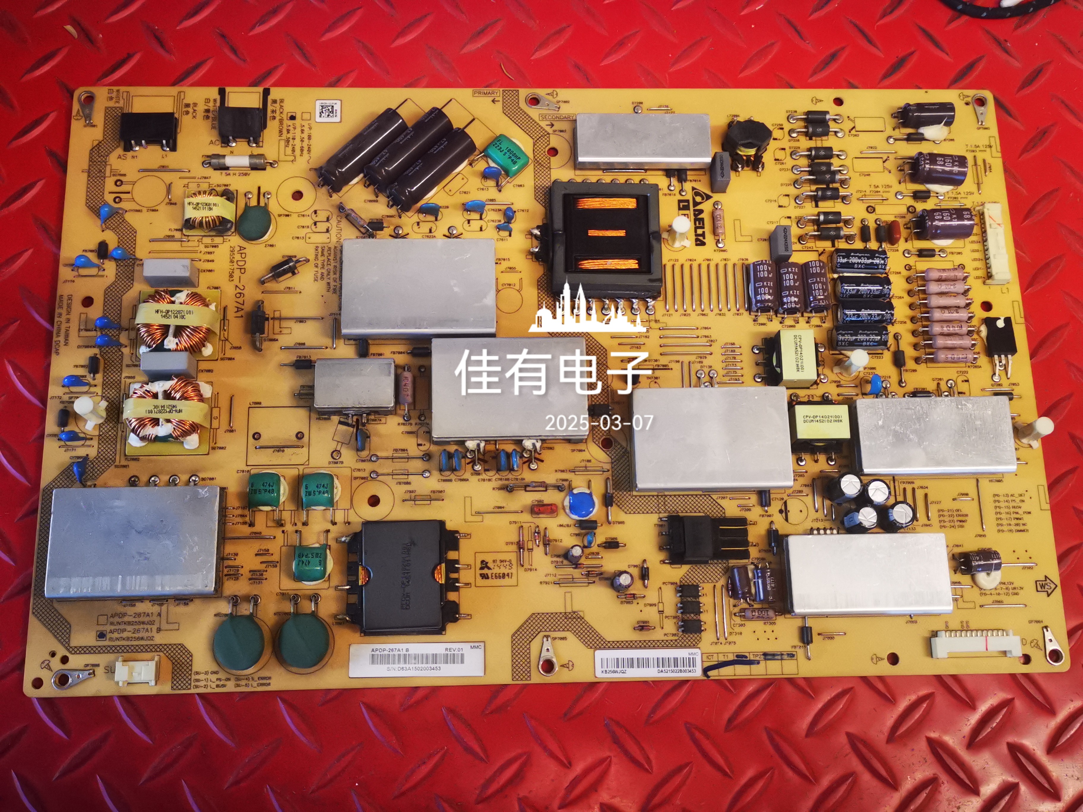 夏普LCD-70UD30A/UE20A/UF30A 电源板RUNTKB256WJQZ APDP-267A1