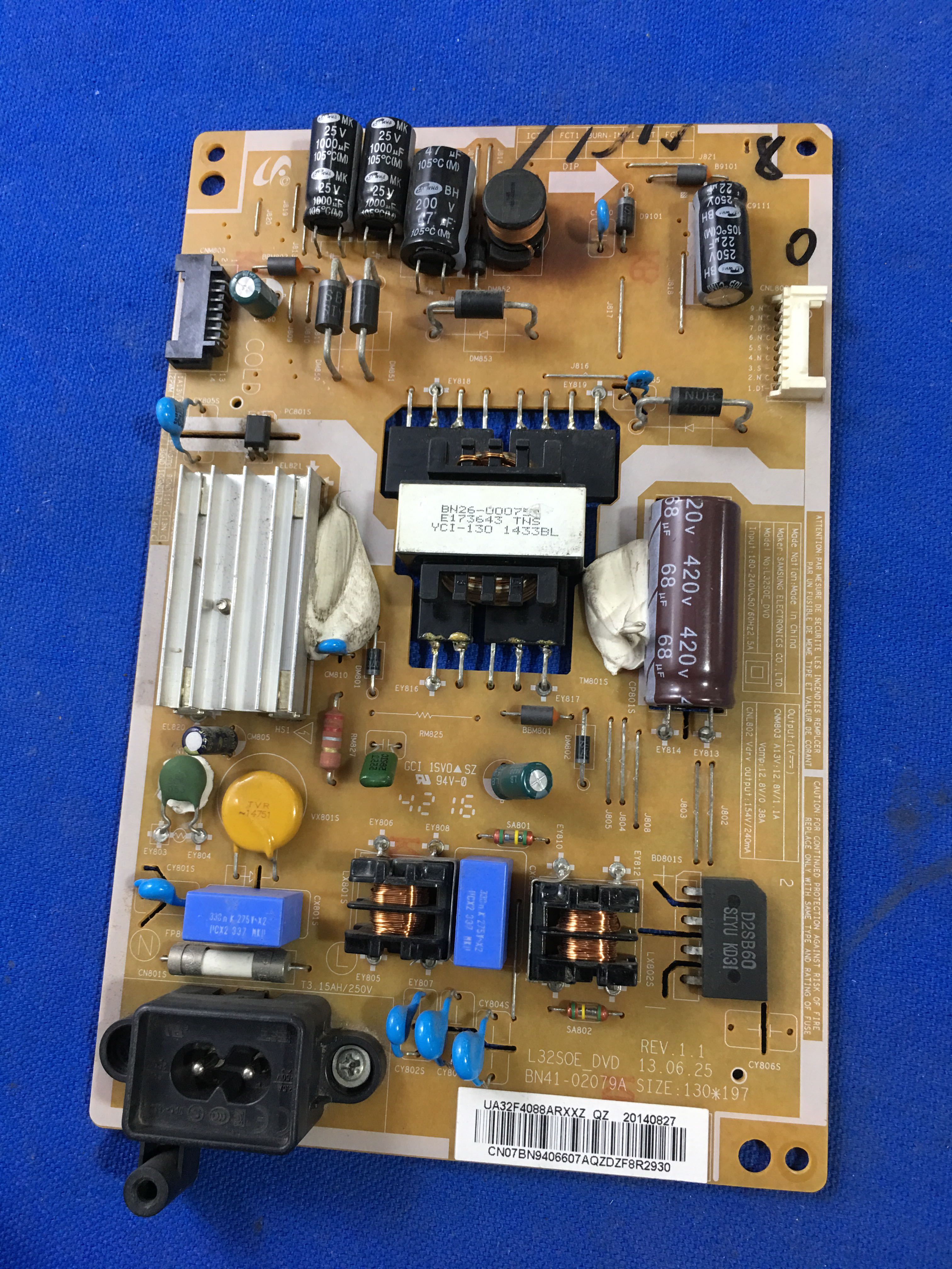 原装三星UA32F4088AR电源板 L32SOE-DVD BN41-02079A非代用