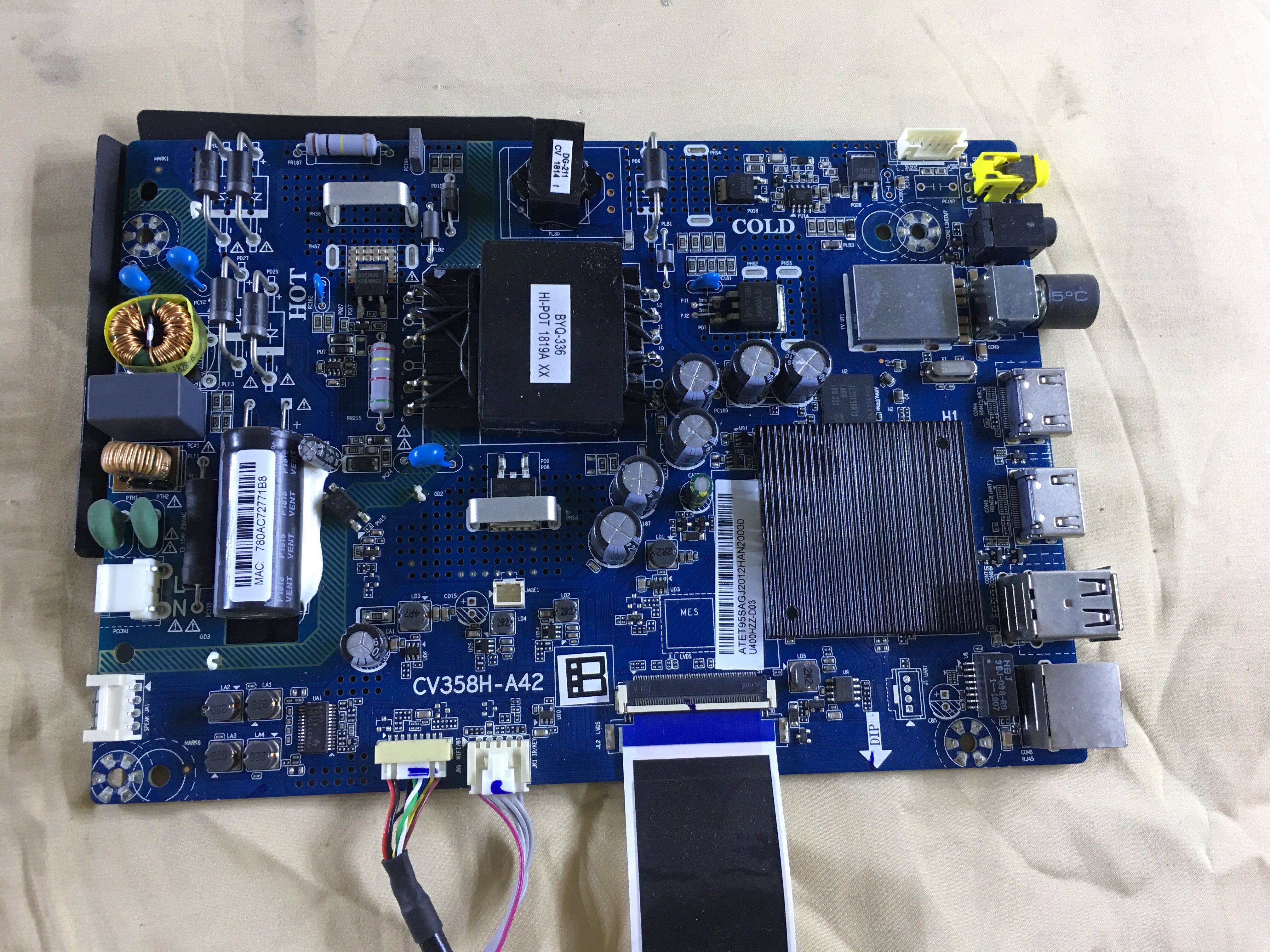 暴风40X 40A17C 主板 CV358H-A42 U400HZZ-D03 屏V400HJ9-D03