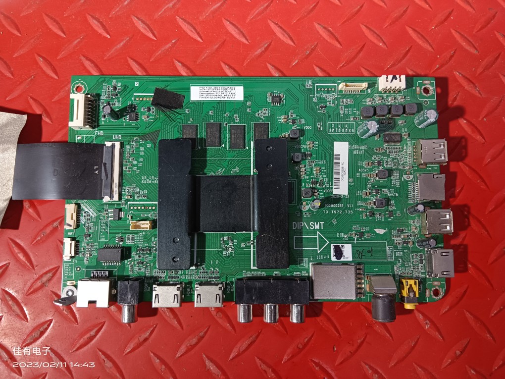 原装海尔55U2 LU55C61液晶主板 0091802295 V1.1配屏LC546PU3L02