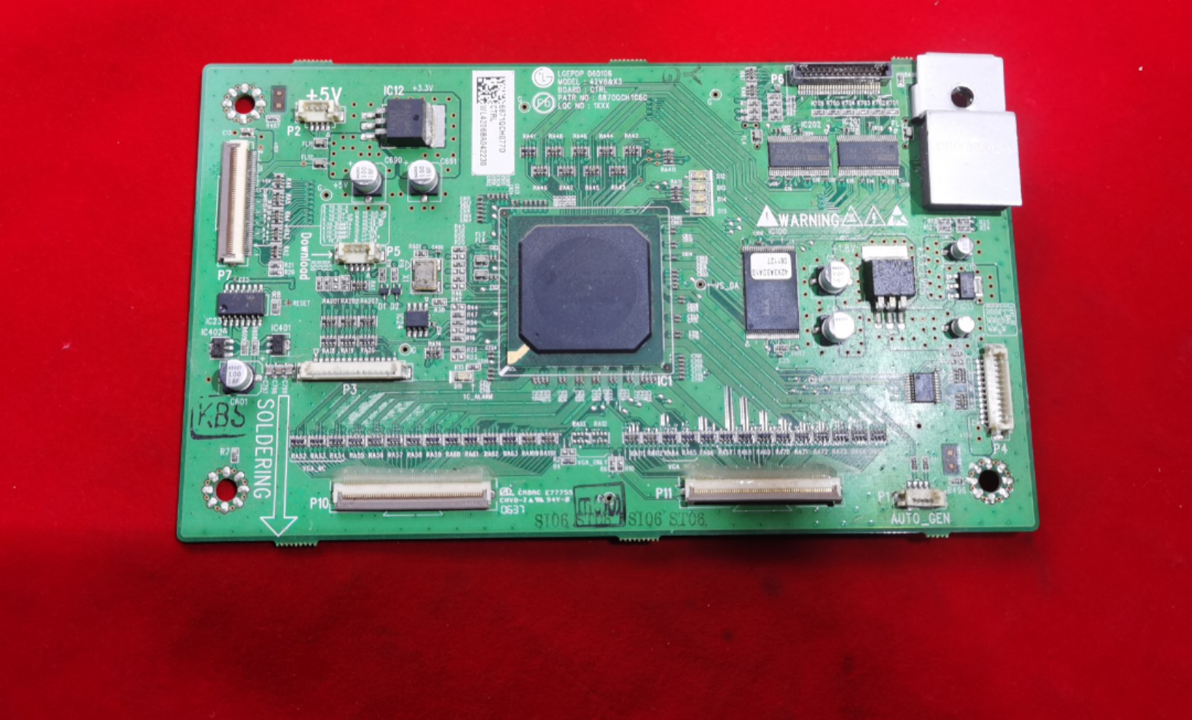 LG 等离子42PC1RB-CJ逻辑板LG 42V8X3 CTRL 6870QCH0C6C