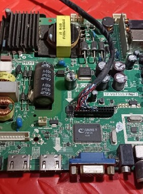 组装机杂牌机32寸主板TP.VST59S.PB813 配屏逻辑V315B1-C01实拍