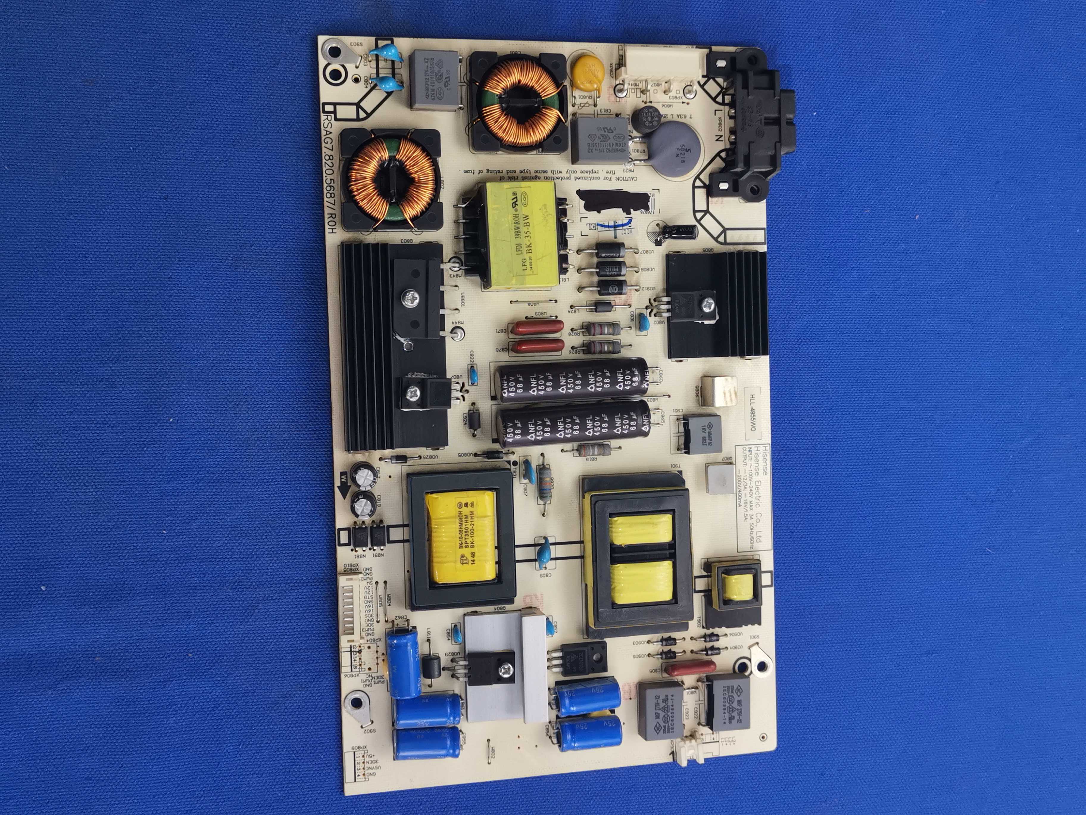 背光2针原装 海信  LED50K220  电源板  RSAG7.820.5687