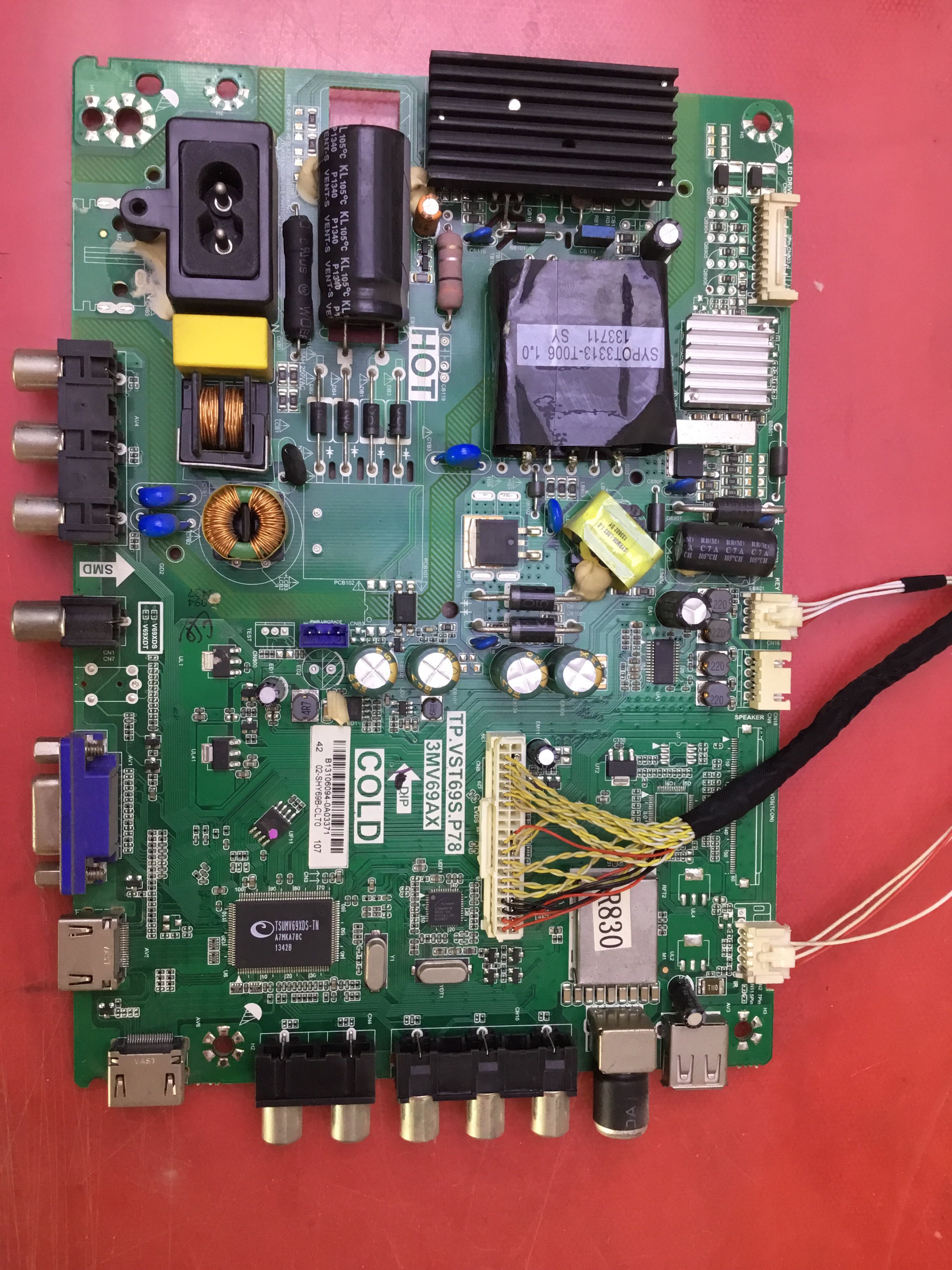 原装乐华L42F3309B 主板TP.VST69S.P78 配屏LVF420AUDX E7 V2