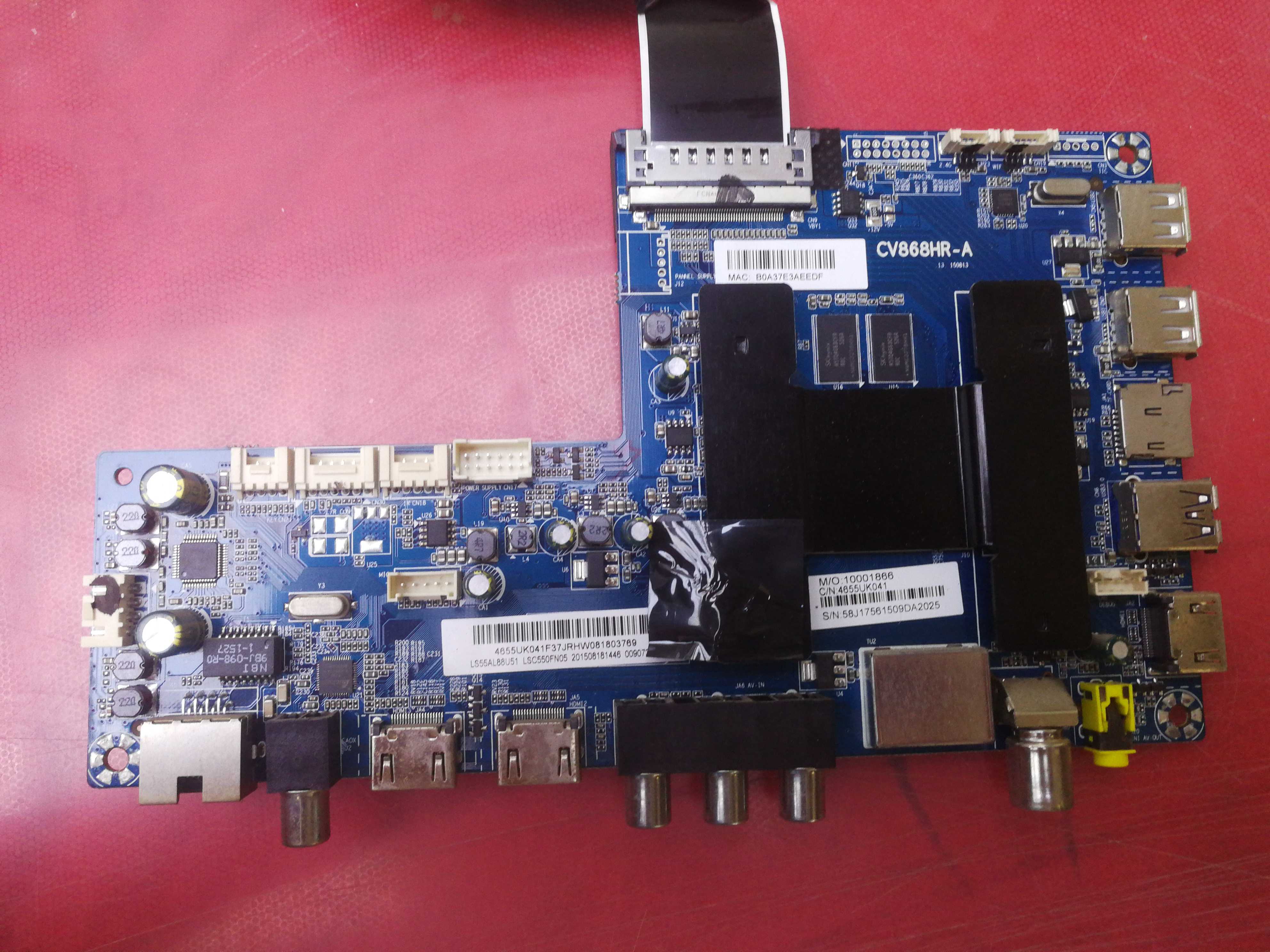 原装海尔LS55AL88U51主板 CV868HR-A 配屏LSC550FN05送屏线