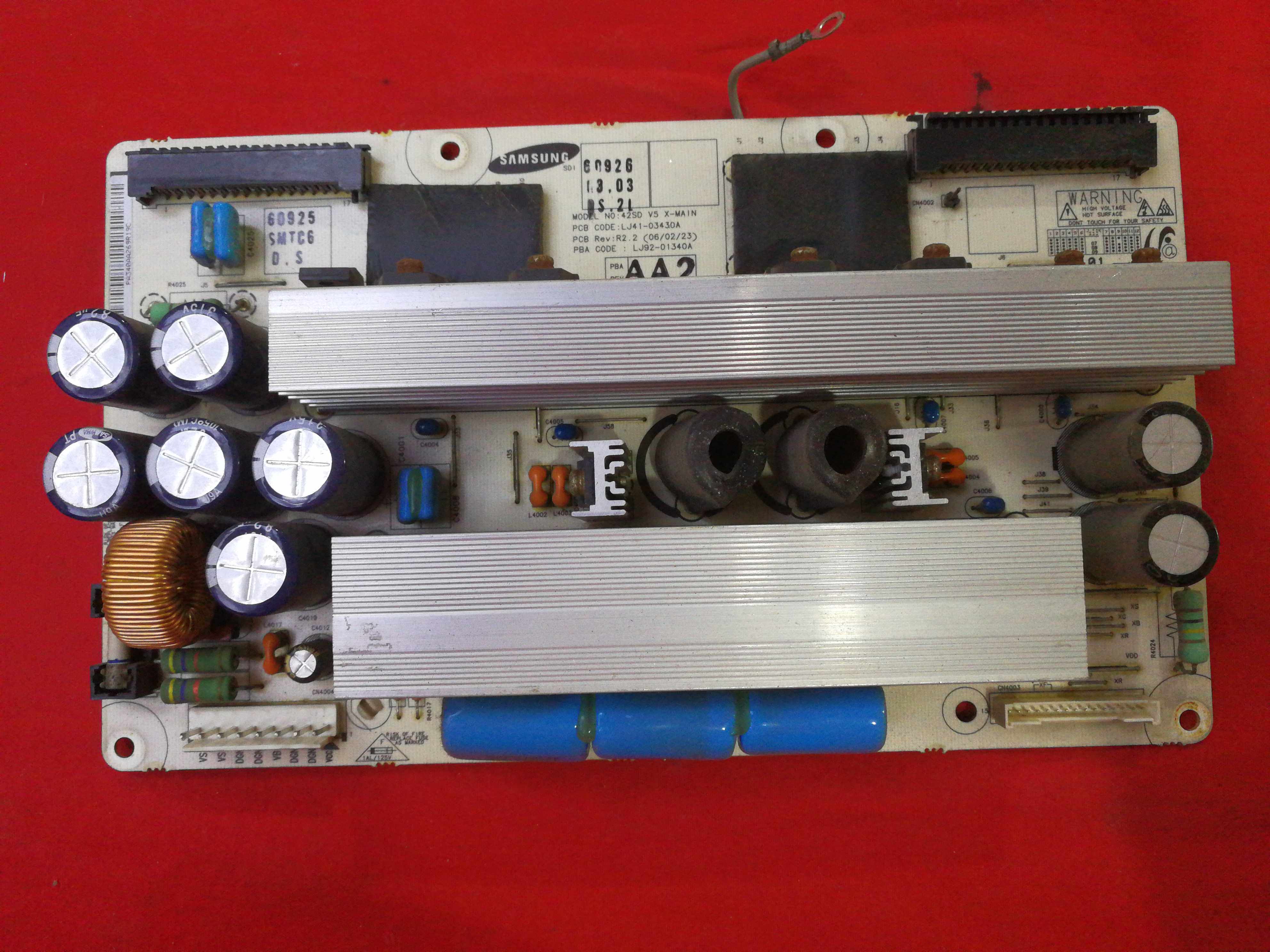 三星等离子S42SD-YB06 YD09 X板 LJ41-03430A LJ92-01340A